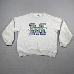 Vintage Russell Athletic Sweatshirt Mens Large Minnewaska Lakers Made USA 90s